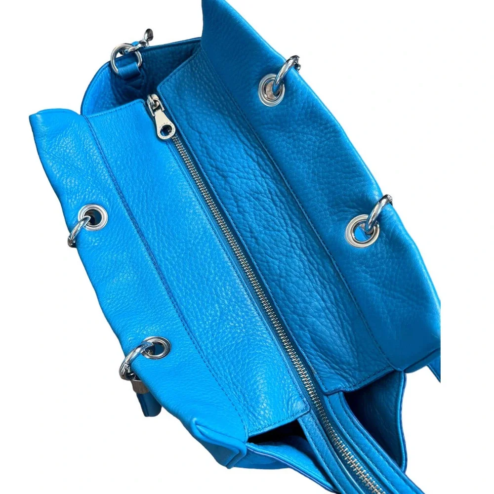 Marc by Marc Jacobs Aquamarine Bentley Winged Shoulder Bag Pebbled Leather - Picture 8 of 12
